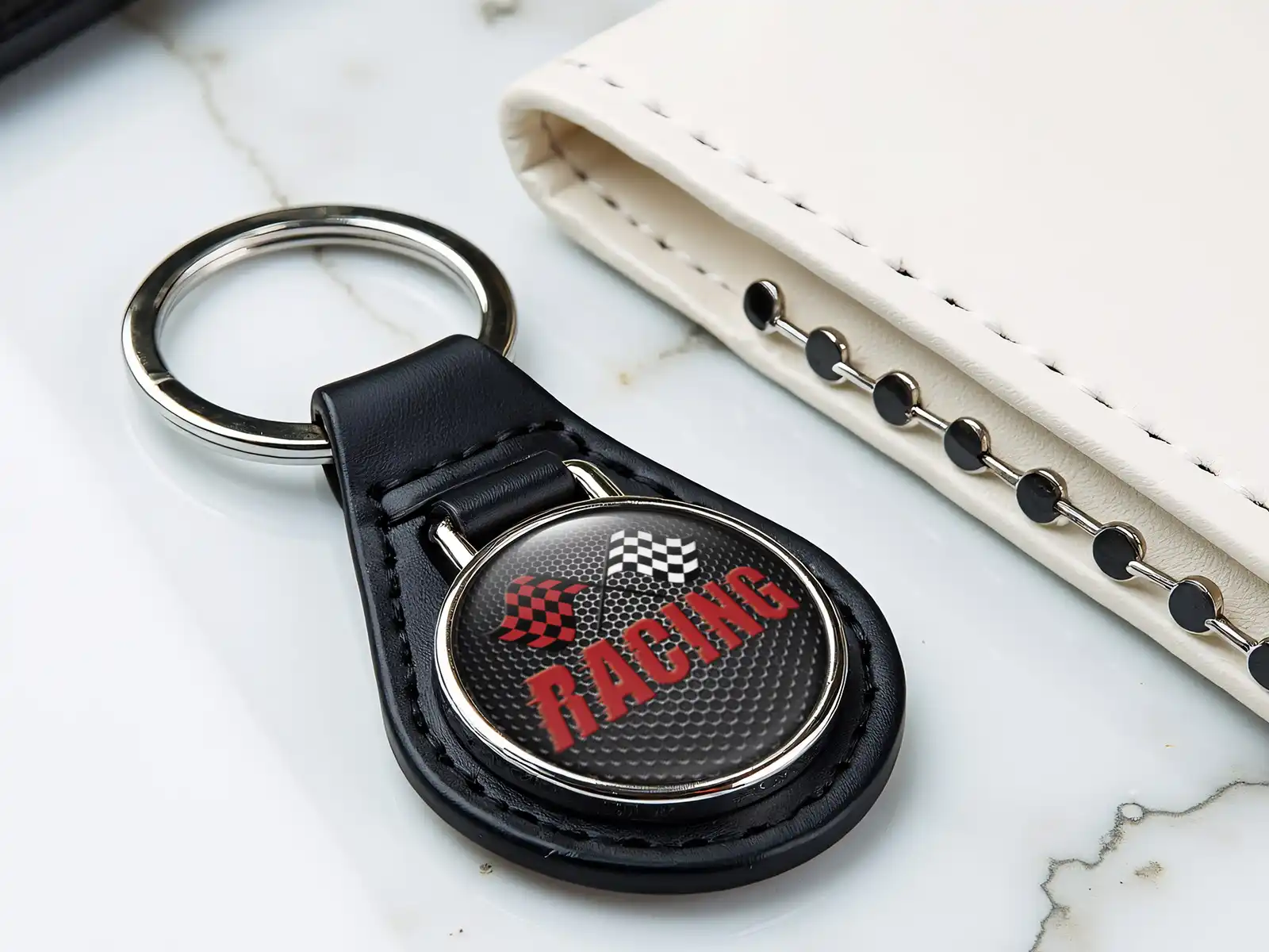 Logo Keychains Stylish Trendy Racing Look